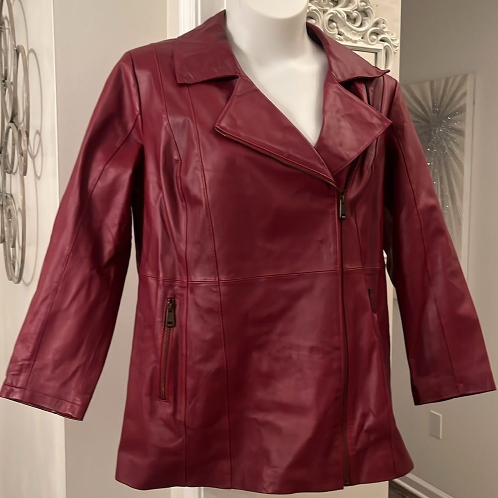 Jessica London Women's Leather Jacket